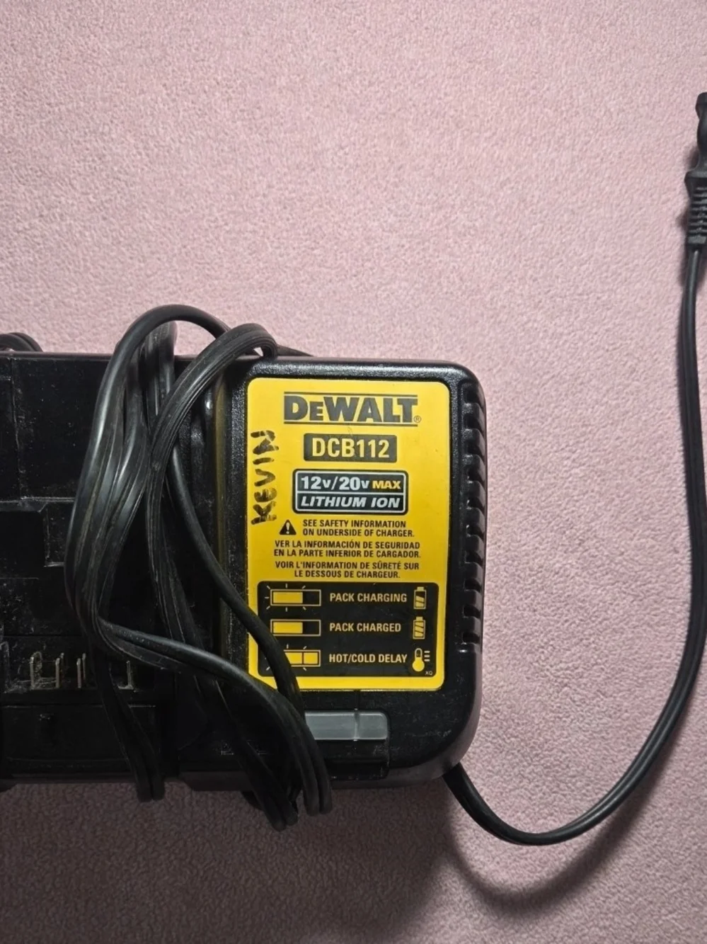 DEWALT DCB112 12V/20V Max Lithium-Ion Battery Charger - Black/Yellow